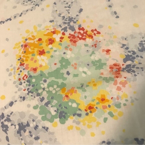 Vintage Martex Westpoint Pepperell Abstract Floral Percale Twin Flat Sheet - Picture 3 of 8